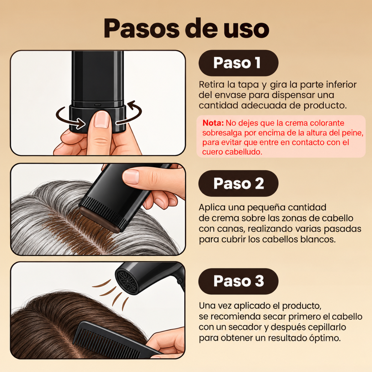 Lápiz Corrector de Canas
